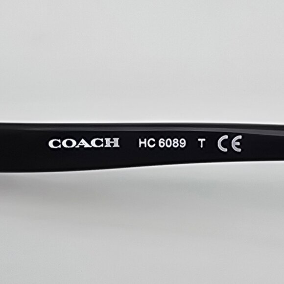 Coach HC6089 5002 Gloss Black Silver Full Rim Eyeglasses Frame 51-16-135 - Picture 8 of 13